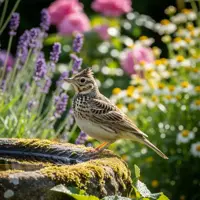 Skřivan na zahradě