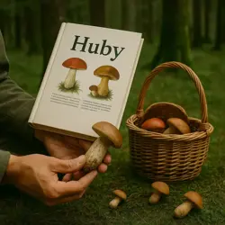 Houby a hřiby v lese