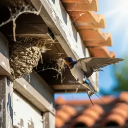 Vlaštovka na zahradě