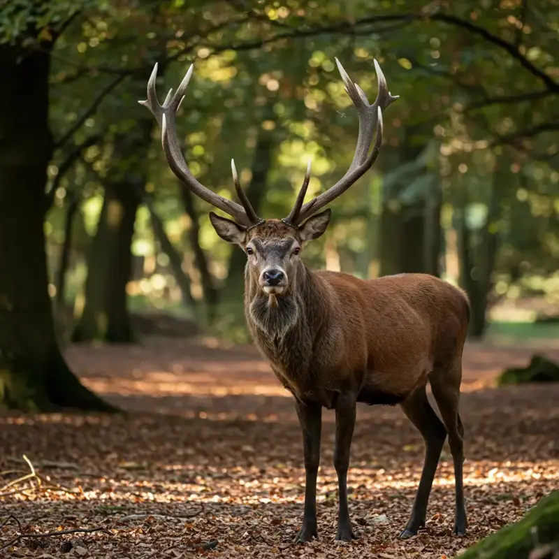 Jelen evropský (Cervus elaphus) – majestátní škůdce v zahradě